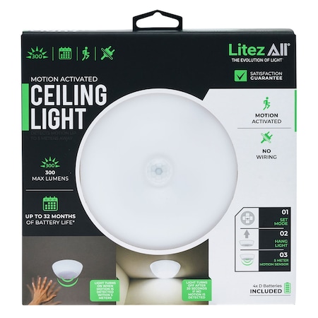 Promier Products Motion Activated Area Light LA-4DREC-3/12